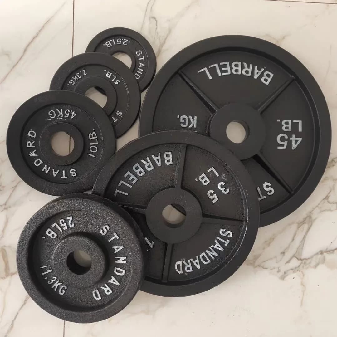 Weight discs with balance wheel for fitness racing plates for gym 2.5-45 pounds bumper weight plates for exercise