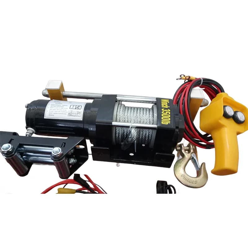 Verricello elettrico portatile con motore di ancoraggio per barche per auto DC 4500 libbre 12v /24v