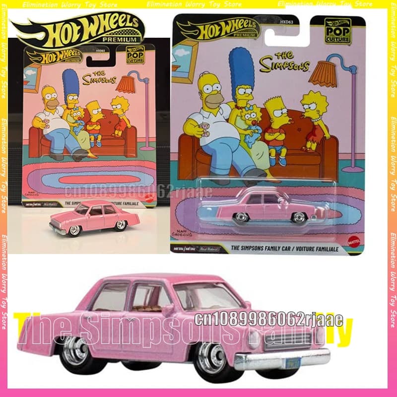 Hot Wheels Premium The Simpsons Family Pop Culture Car Model Stranger Things The Good Dinosaur Porsche HXD63 Diecast