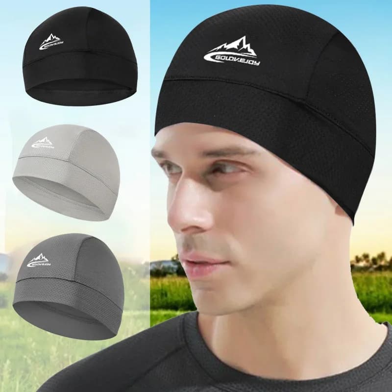 Cappello Estivo Traspirante in Seta Ghiaccio a Rapida Asciugatura, Sottocasco per Ciclismo, Corsa, Escursionismo, Sport, Sciarpa per la Testa, Copricapo Anti-Sudore