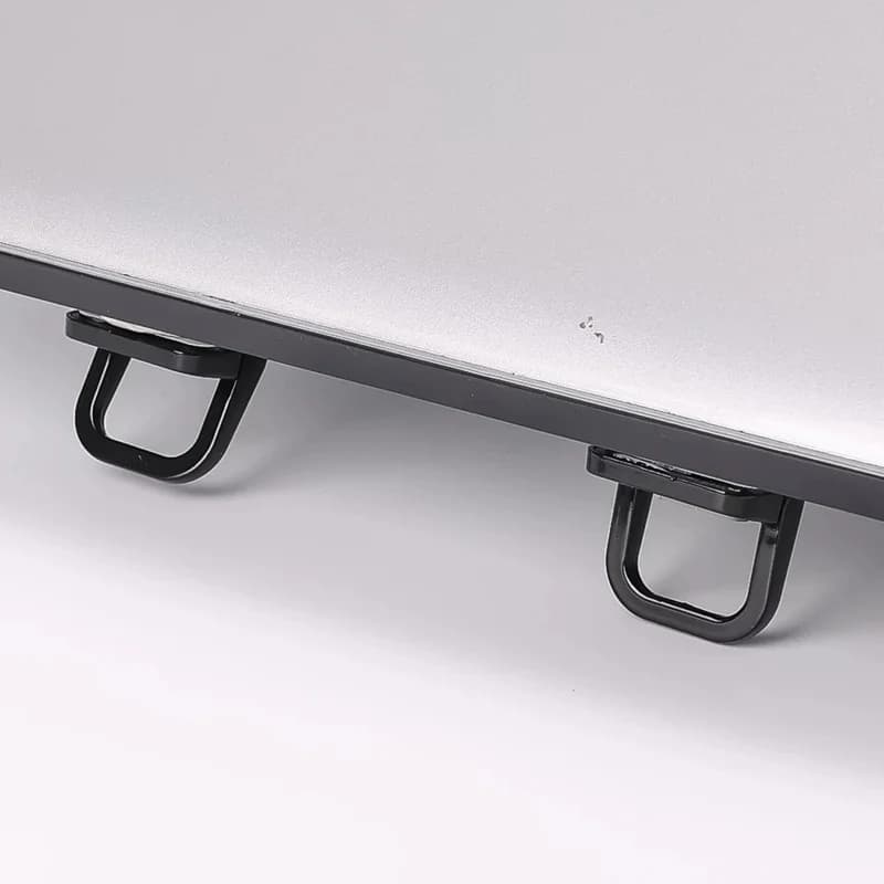 2 Pack Foldable Portable Laptop Stand, Ergonomic Adjustable Notebook Elevator for Laptops