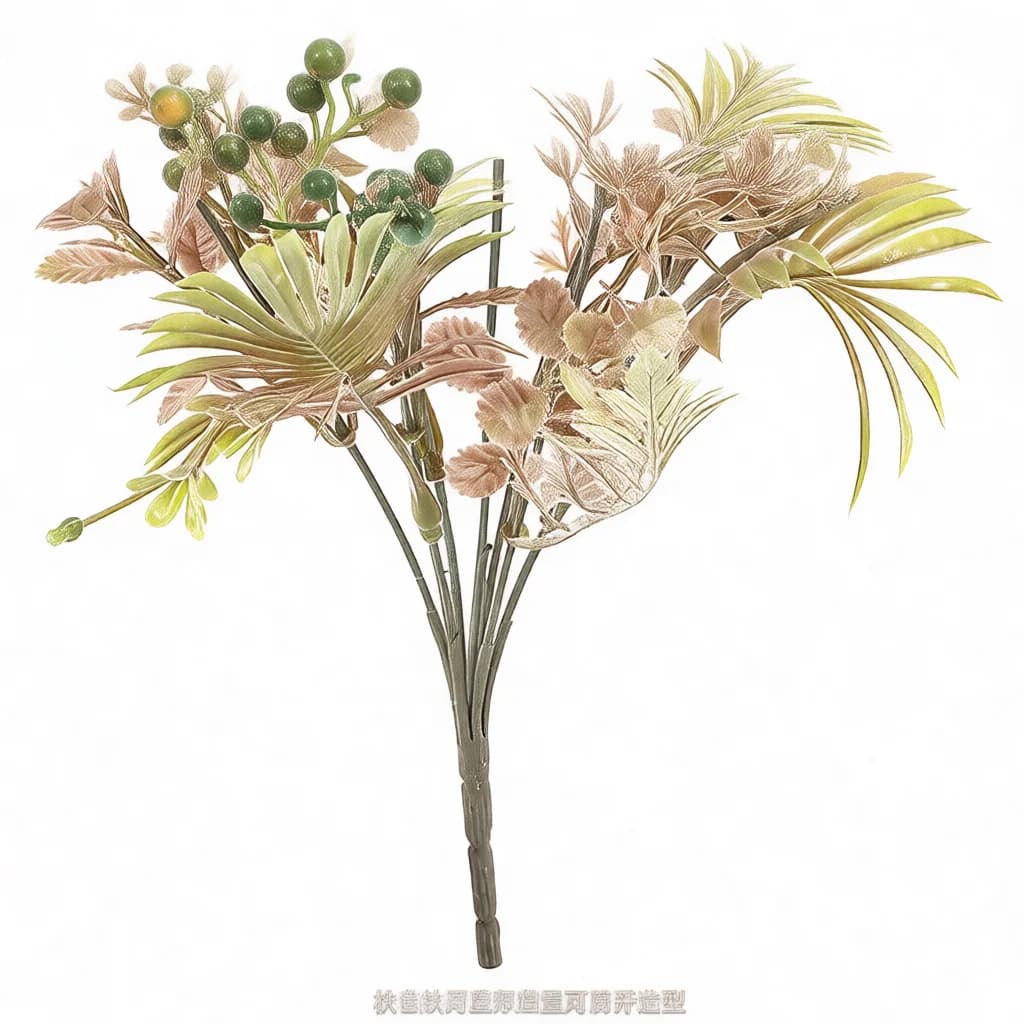 Plastic Artificial Banana Milan Flower Bouquet Realistic Fake Plant Home Living Room Bedroom Decor Wedding Prop