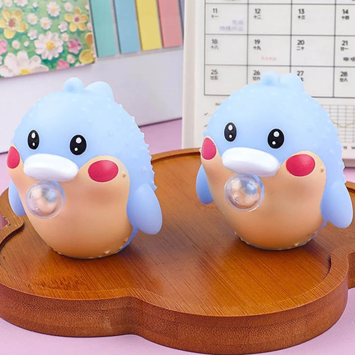 Morbido Sputo Bubble Toy Cartoon Puffer Pesce Morbido Appiccicoso Squishi Giocattolo Antistress Divertente Bambini Spremere Palla Sensoriale Agitarsi Regalo Carino