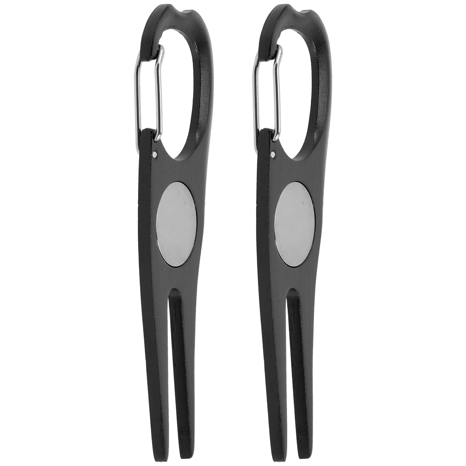 Set di 2 Pezzi: Attrezzo Professionale per Riparazione Divot da Golf, Resistente all'Usura, Leggero, con Funzione Decorativa e Marcatore per Palline