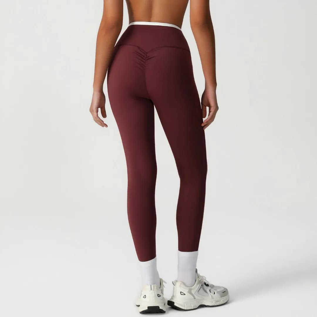 Leggings da Yoga Donna a Vita Alta Effetto Push-Up, Pantaloni Sportivi Aderenti per Allenamento, Corsa, Fitness e Palestra