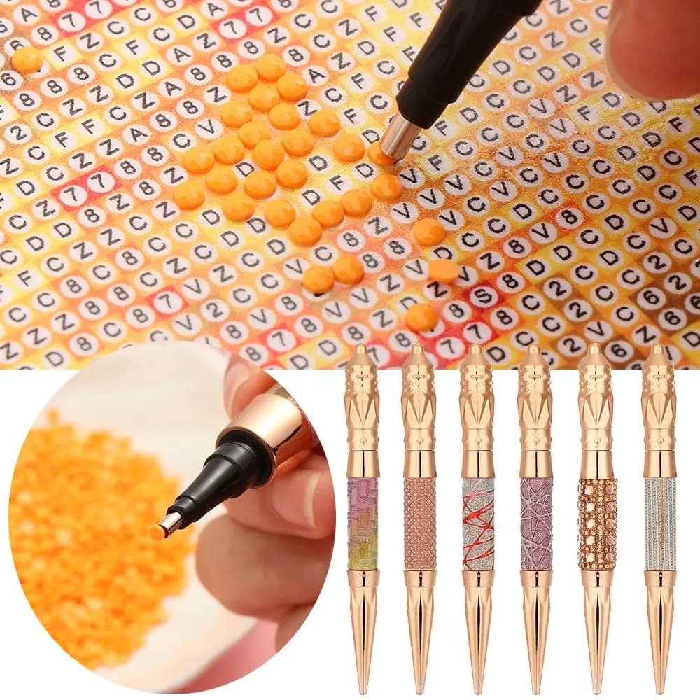 Penne per Nail Art con Brillantini, Accessori per Pittura Diamantata, Penne Glitterate per Decorazioni Unghie