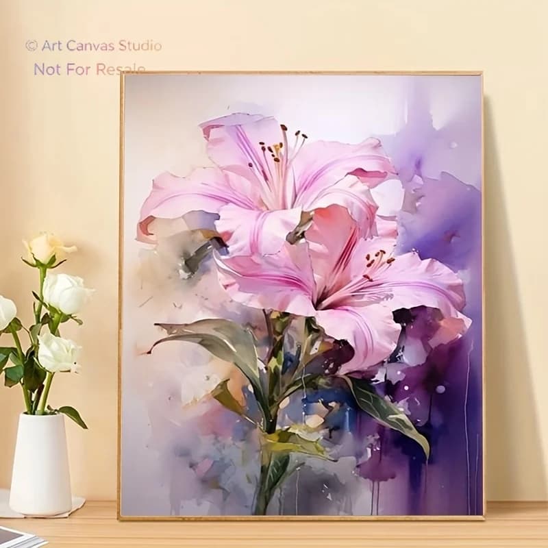 [Professional Art Use] 1pc Adult Beginner Digital Painting Kit Art Gift, Paint by Numbers - Equipped with Acrylic Paints, Can