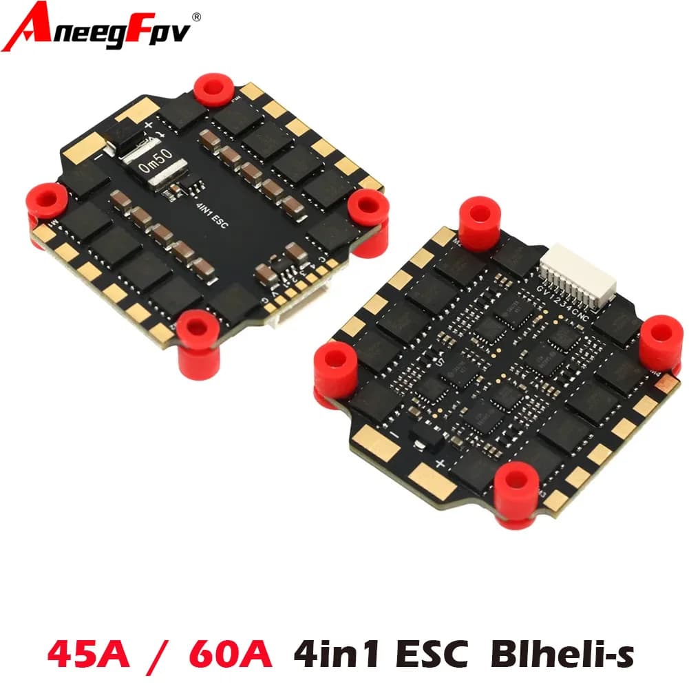 AneegFpv 45A / 65A 4in1 ESC BLHeli_s 2-6S Lipo for 5inch 7inch 10 inch freestyle fpv Racing Drone
