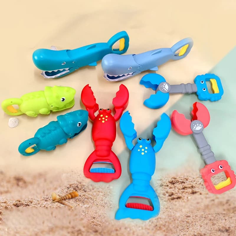 Animale Sabbia Grabber Bagnetto per bambini Giocattoli da spiaggia Gioco di sabbia Artiglio di aragosta Accessorio da spiaggia Neve All'aperto Estate Piscina Vasca da bagno Giocattoli per bambini