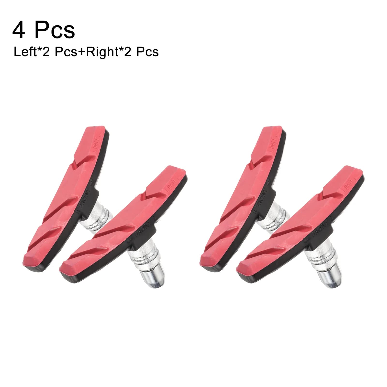2 paia (4 pezzi) pastiglie freno silenziose per bicicletta da strada MTB ciclismo V pastiglie porta freno scarpe blocchi di gomma accessori ciclismo durevoli
