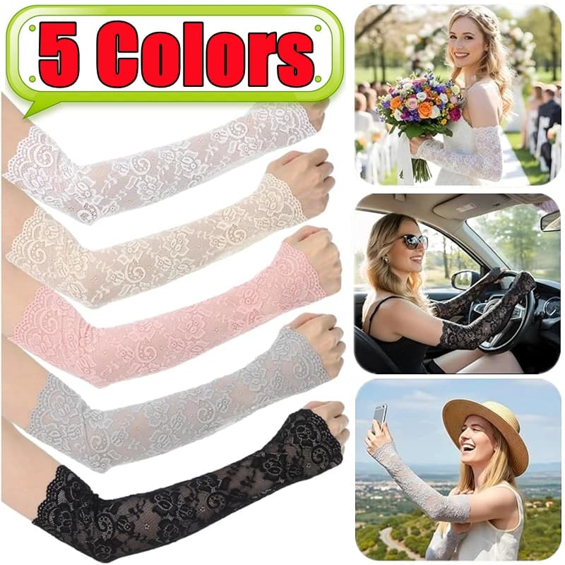 New Sexy Shoe Gloves in Lace Hand-free, Solar Protection, Sleeves in Sottile Network, Summer Cycling Gloves, Solar Brake Protection