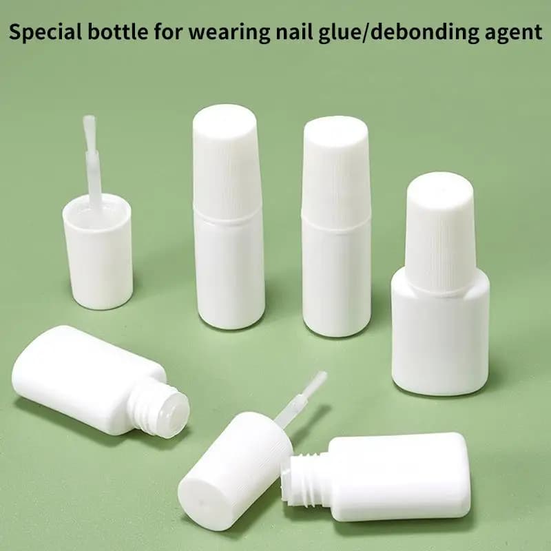 10ml Empty Nail Polish Bottles Leak Proof Cap with Brush for Salon Quality Nail Art Storage Travel Friendly