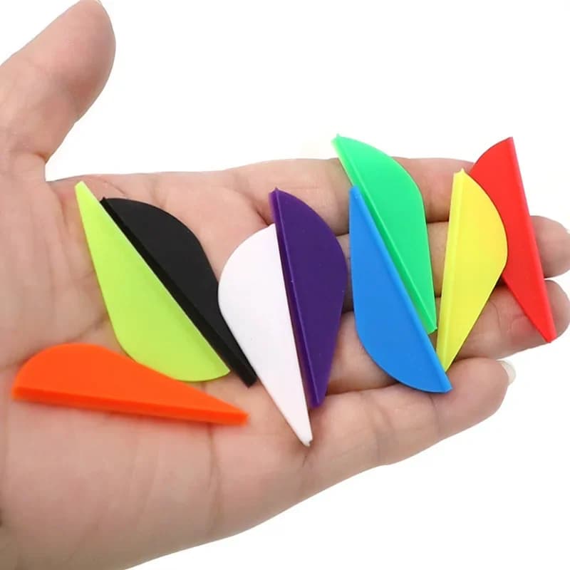 36/50/100pcs 2 pollici Tiro con l'arco Freccia Piuma Alette di Gomma FAI DA TE Carbonio Freccia Albero Arco e Freccia Bersaglio Caccia Tiro Accessori