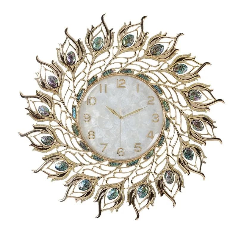 European shell wall 24 new living room design creative sense shell watch domestic light luxury decoration silent atmosphere