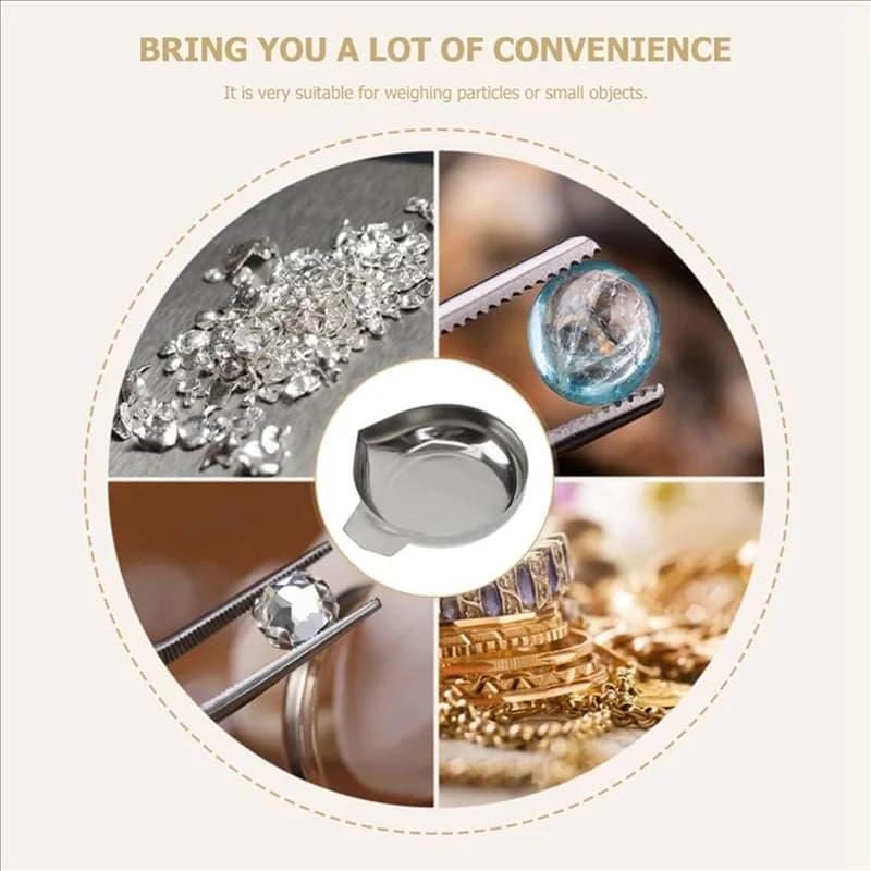A7THK-Water for boats 4 pieces weighing boats Stainless steel balance tray Weaving plate Laboratory dish containers Weight tray