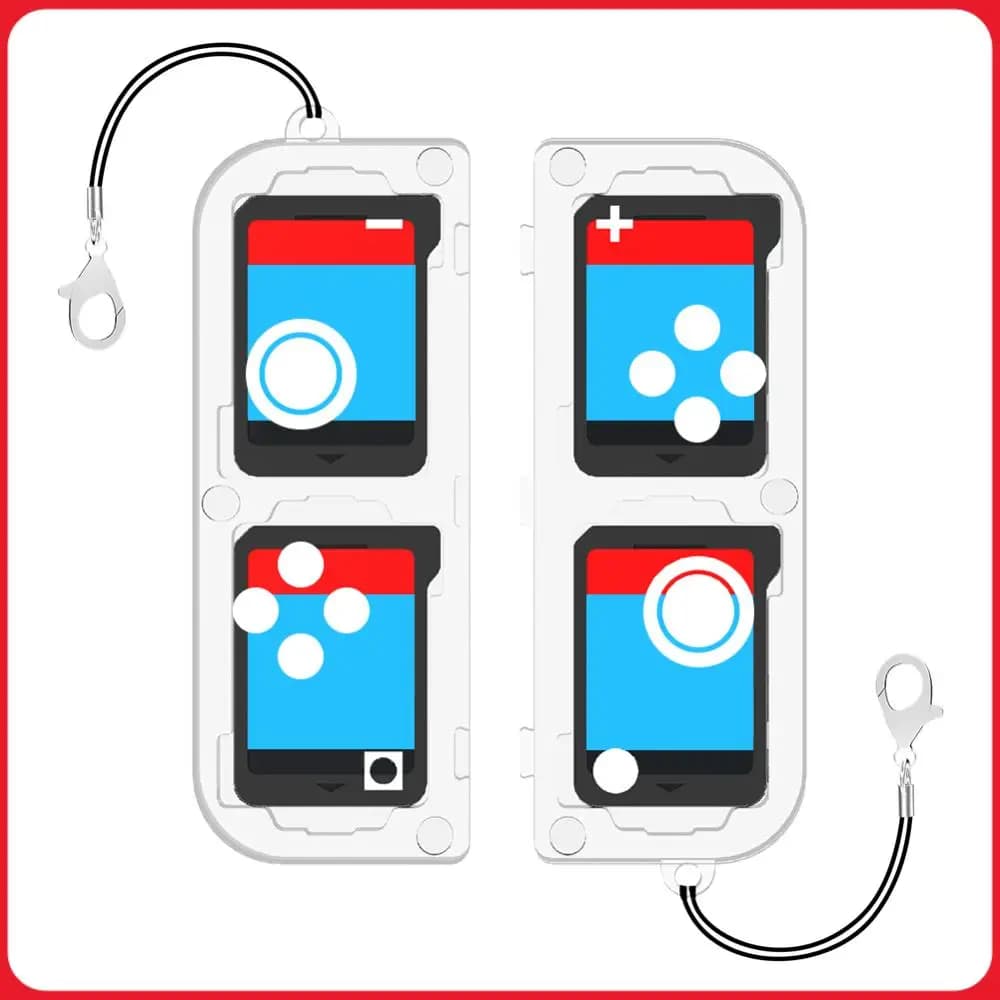 Custodia Protettiva per Schede di Gioco per Nintendo Switch 2, con 4 Slot, Custodia per Schede di Gioco, Custodia per Accessori Nintendo Switch