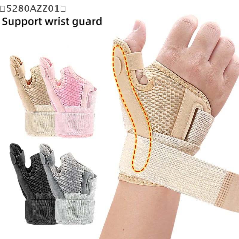maveraHMA58 Stecca flessibile Supporto per pollice da polso Tutore Stabilizzatore per pollice da polso regolabile Immobilizzatore Trigger Pollice Supporto Bretelle