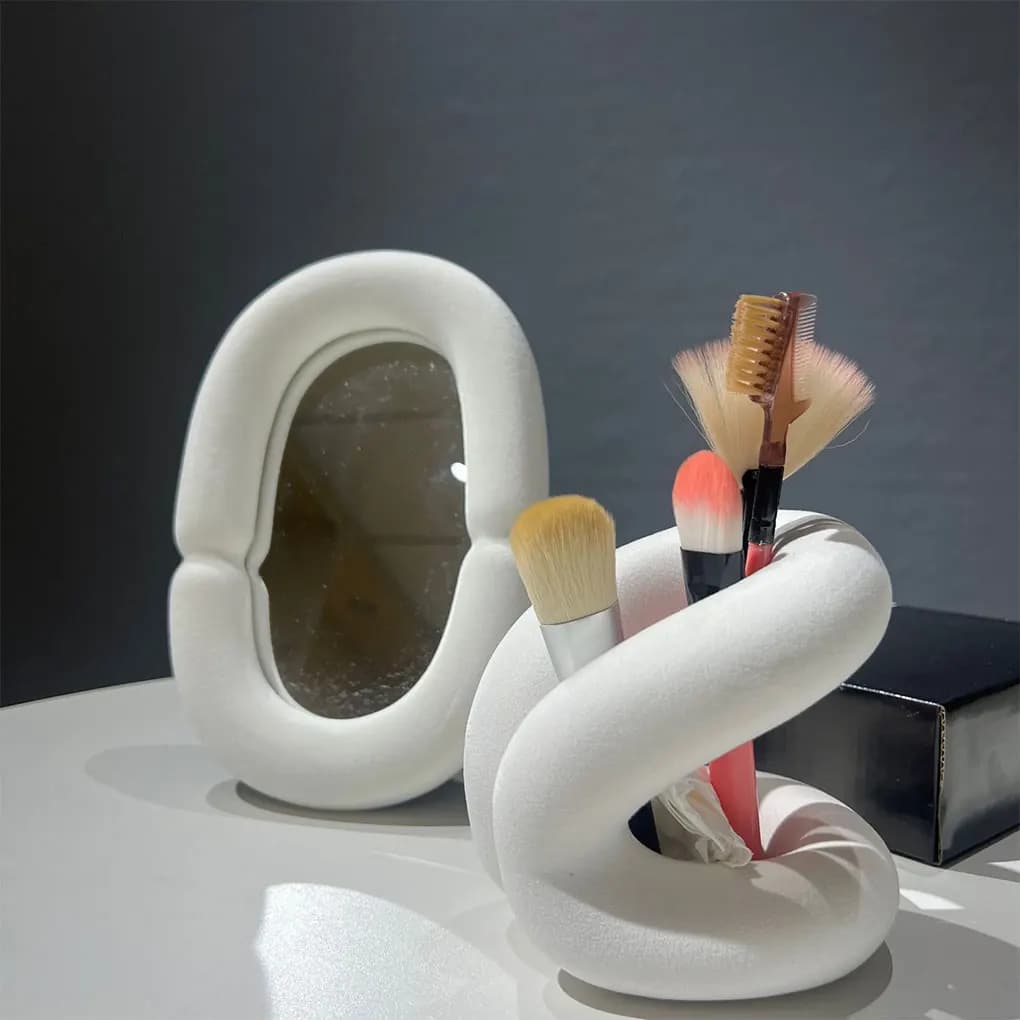 Elegante portaspazzolino in ceramica squisito per lo stile di vita di lusso, piombo squisito, bellezza della vita sana