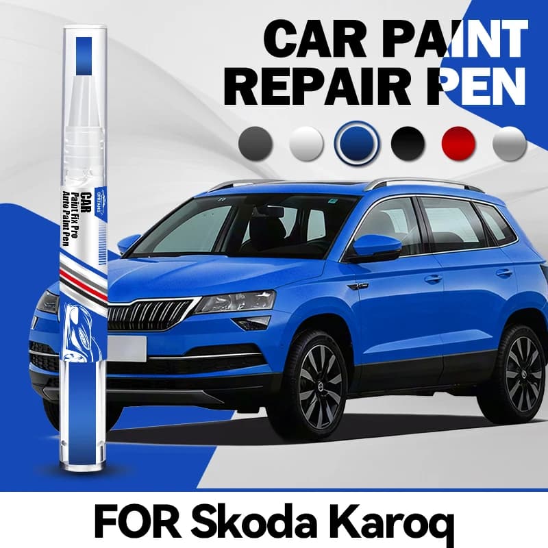 Penna per Riparazione Vernice Auto per Skoda Karoq 2017-2025, Ripara Graffi, Vernice Acrilica, Matita Correttiva, Accessori Auto