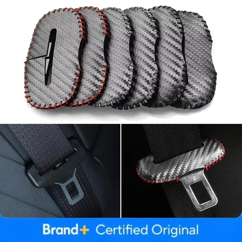 Protection for Buckle Safety Belt Car, Cover for Seats Front and Back, Leather Accessories for Buckles Safety Belt