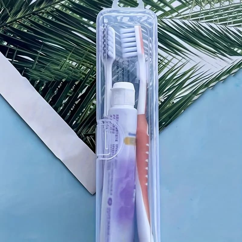 3 Piece Perfumeless Travel Toothbrush Case, Portable Electric Toothbrush Box, Breathable Brush Box