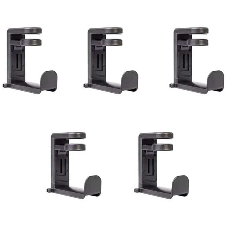 2026 Easy Use Adjustable 360° Rotating Arm Clamp With 5Pcs PC Gaming Headphone Stand For Desk Mounting