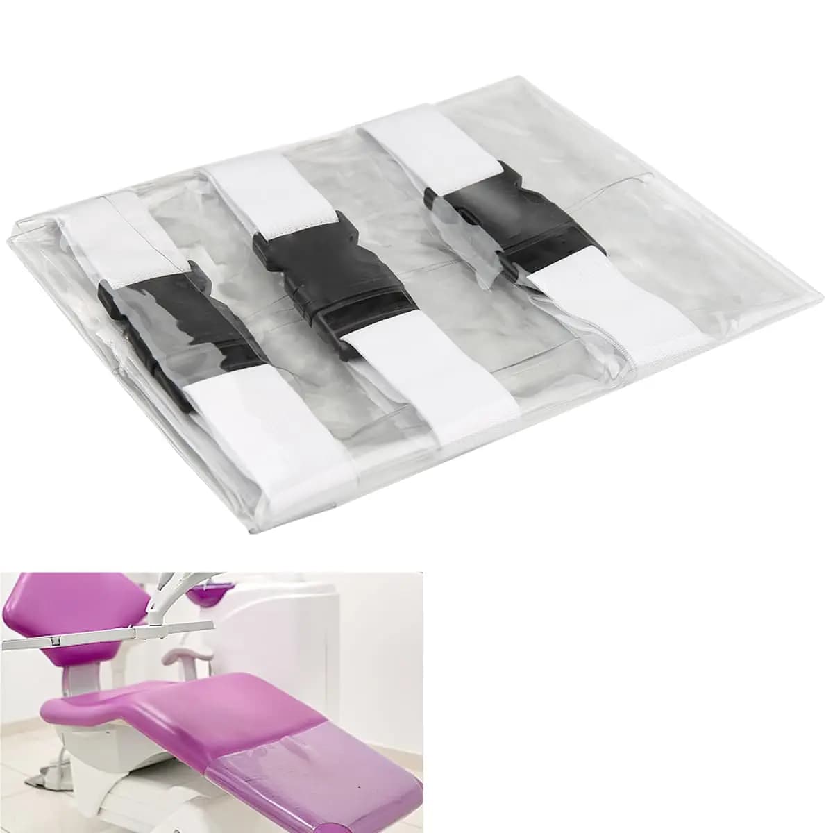 Protective Cover Waterproof Seats Dental Armchairs, Washable Elastic Bearings for Poggiapiedi with Elastic Wax
