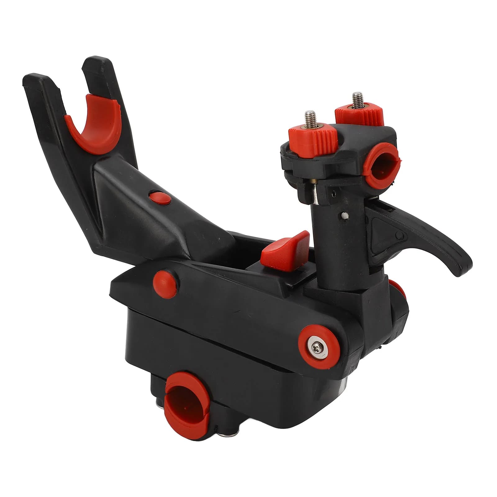 Supporto per canne da pesca per barche 360 ° Supporto per asta regolabile portatile leggero con rotazione per yacht, ponti per navi, supporto per asta regolabile