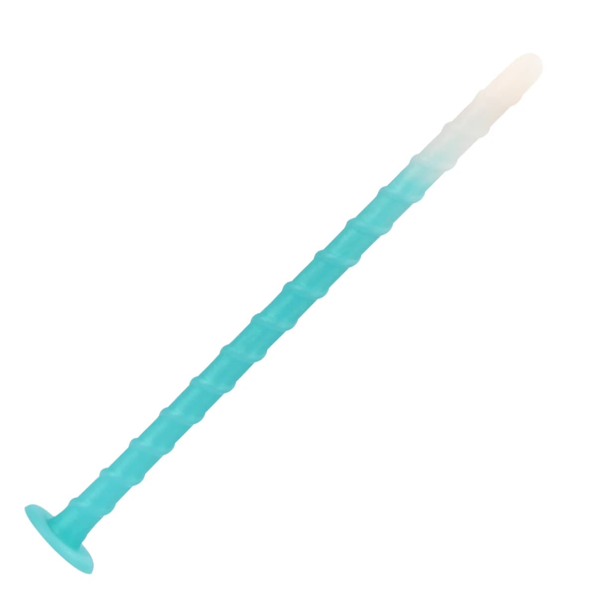 Plug anale lungo con design a spirale in silicone liquido per stimolazione prostatica, utilizzabile vaginale e anale, stimolazione particolare.