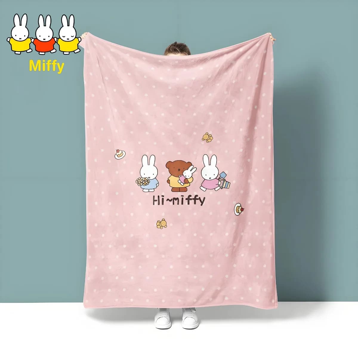Covered Miffy Carina, Cover for Students with Cartoons and Souls, Cover for Rest with Air Conditioning, Office Cover, Covered