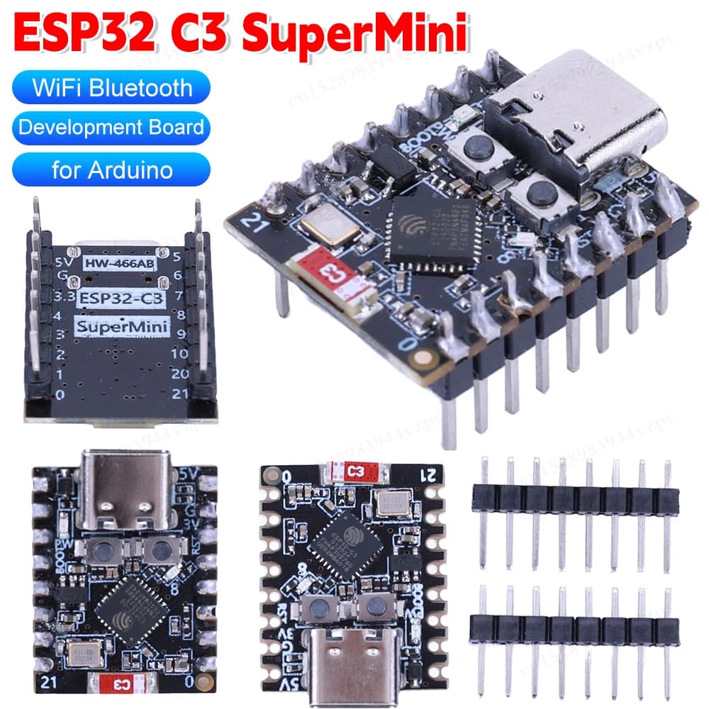 1-10 pezzi Mini scheda di sviluppo ESP32-C3 ESP32 C3 SuperMini 2.4G WiFi e Bluetooth scheda di sviluppo non saldata/saldata per Arduino