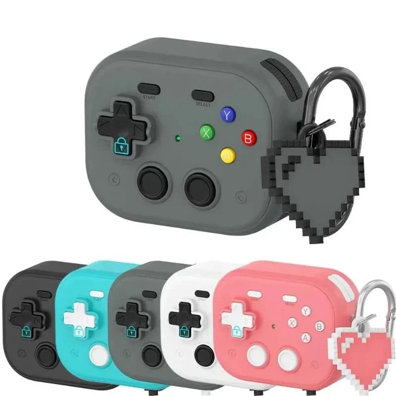 Custodia per auricolari AirPods Pro 3, Pro 2, AirPods 4, Ultimo Design, Controller di Gioco, Protezione in Silicone Morbido, Cover per Cuffie 2026