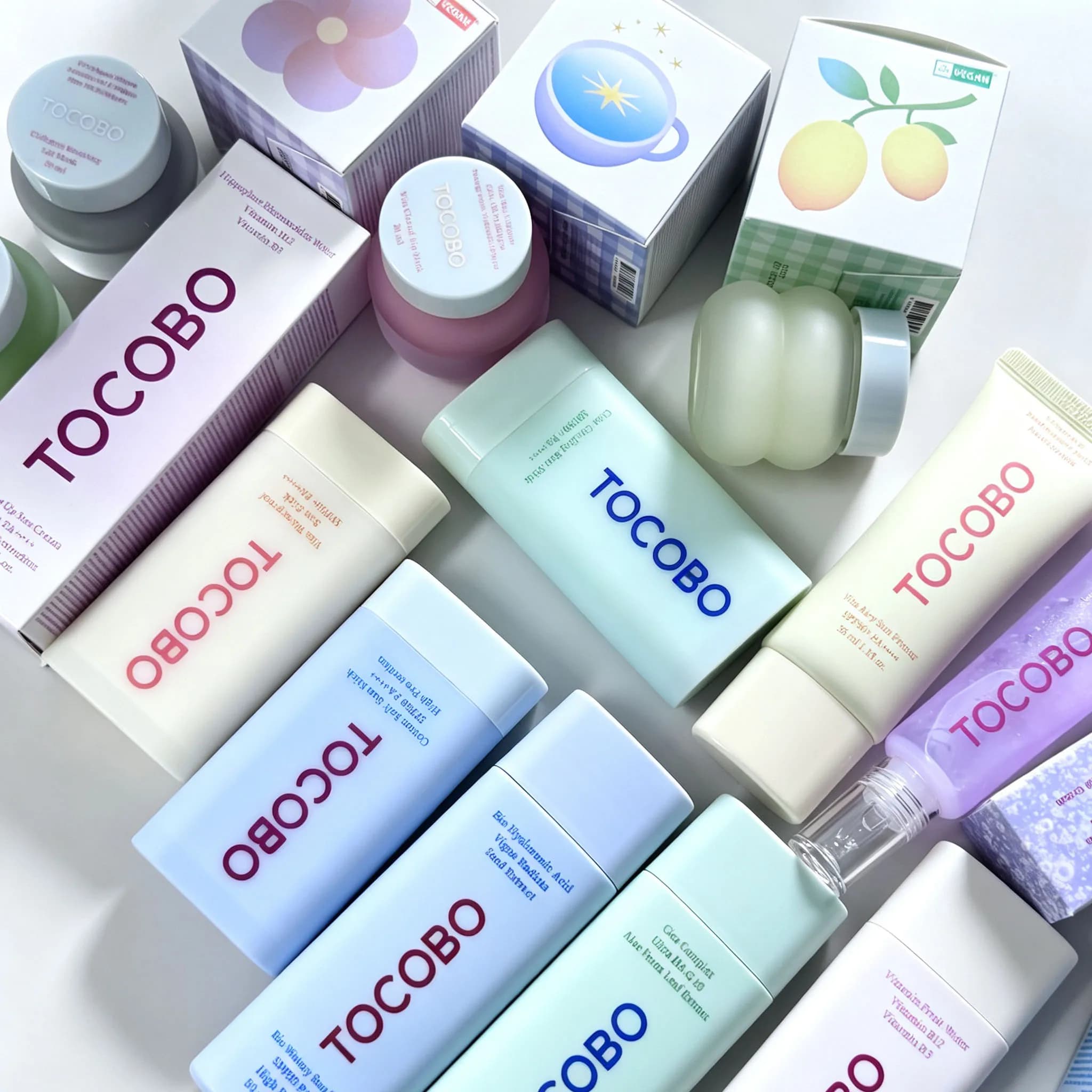 TOCOBO Sun protection set Sunscreen Sunscreen Stick Sun Primer Eye Gel Cream Cleansing Foam Cleansing Oil Lip moisturizing Mask