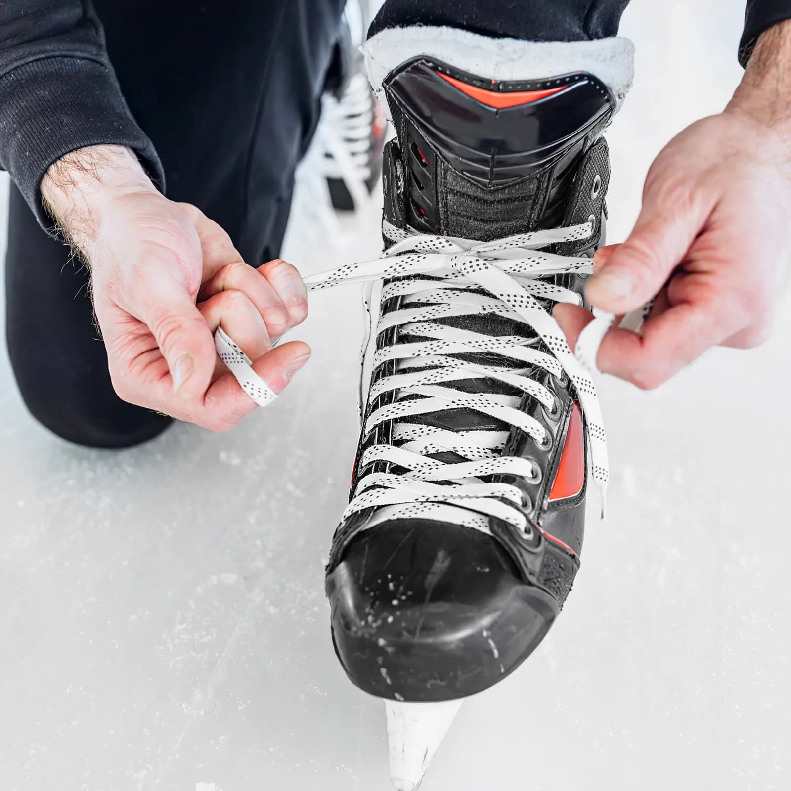 1 paio di lacci cerati resistenti e antigelo per pattini da hockey su ghiaccio, scarpe da sci, calzature sportive, design semplice ed elegante