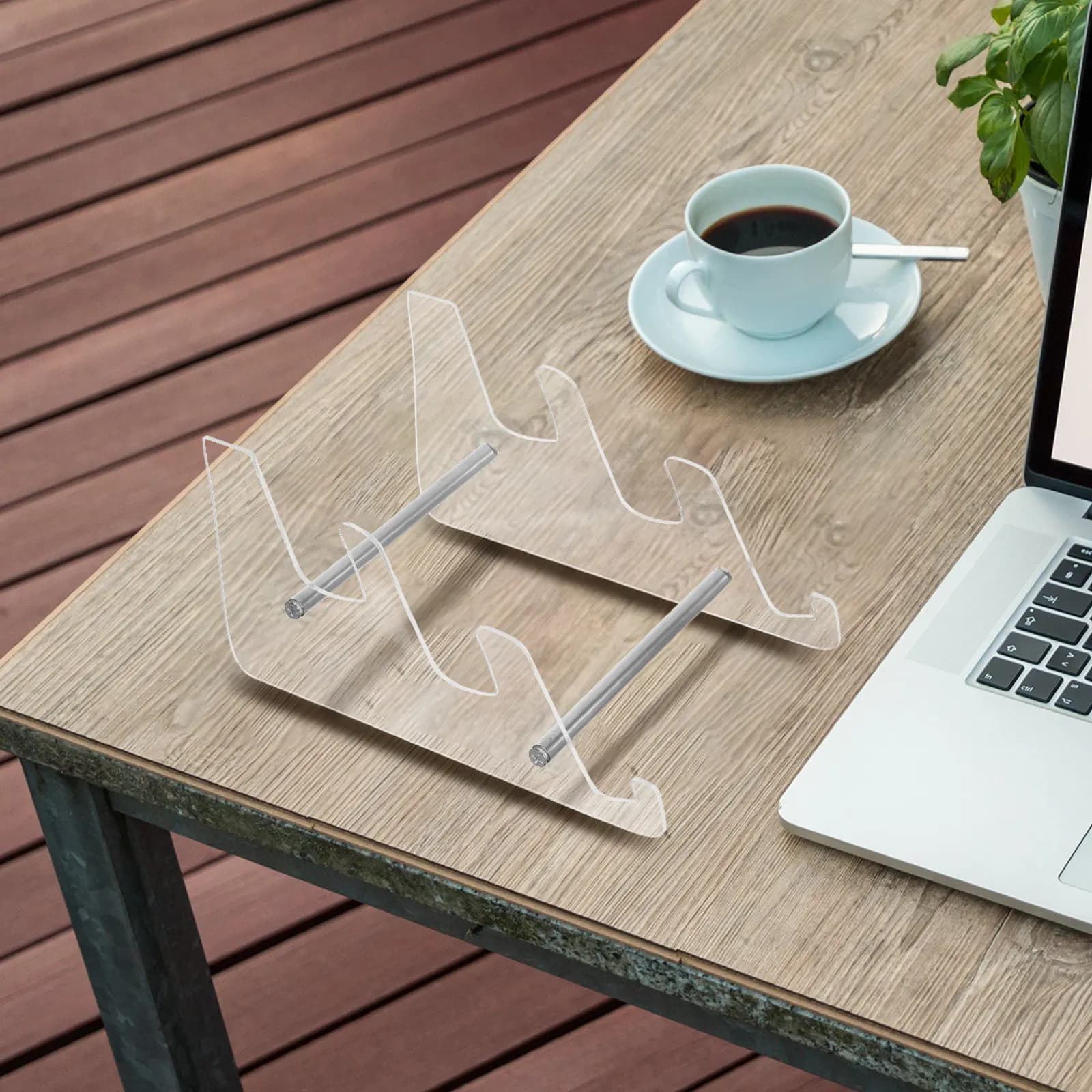 2Pcs Clear Acrylic Keyboard Stand Display Rack Elevator Platform for Pc Mechanical Gaming Keyboards Desktop Desk Organizer