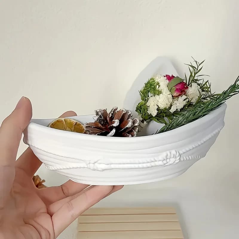 1 stampo in resina per la creazione di navi con nodi in corda, specchi, stampi in silicone per gesso e cemento e per la realizzazione di vasi da fiori