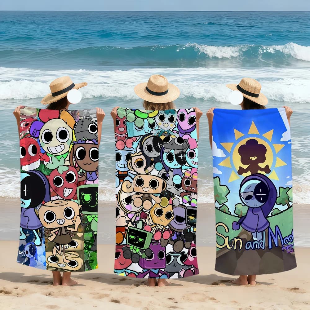 fun fanart game cute D-dandys W-world Towel Soft Beach Towels Quick Dry Pool Towel for Travel Gym bathing Spa Camp sport Gift