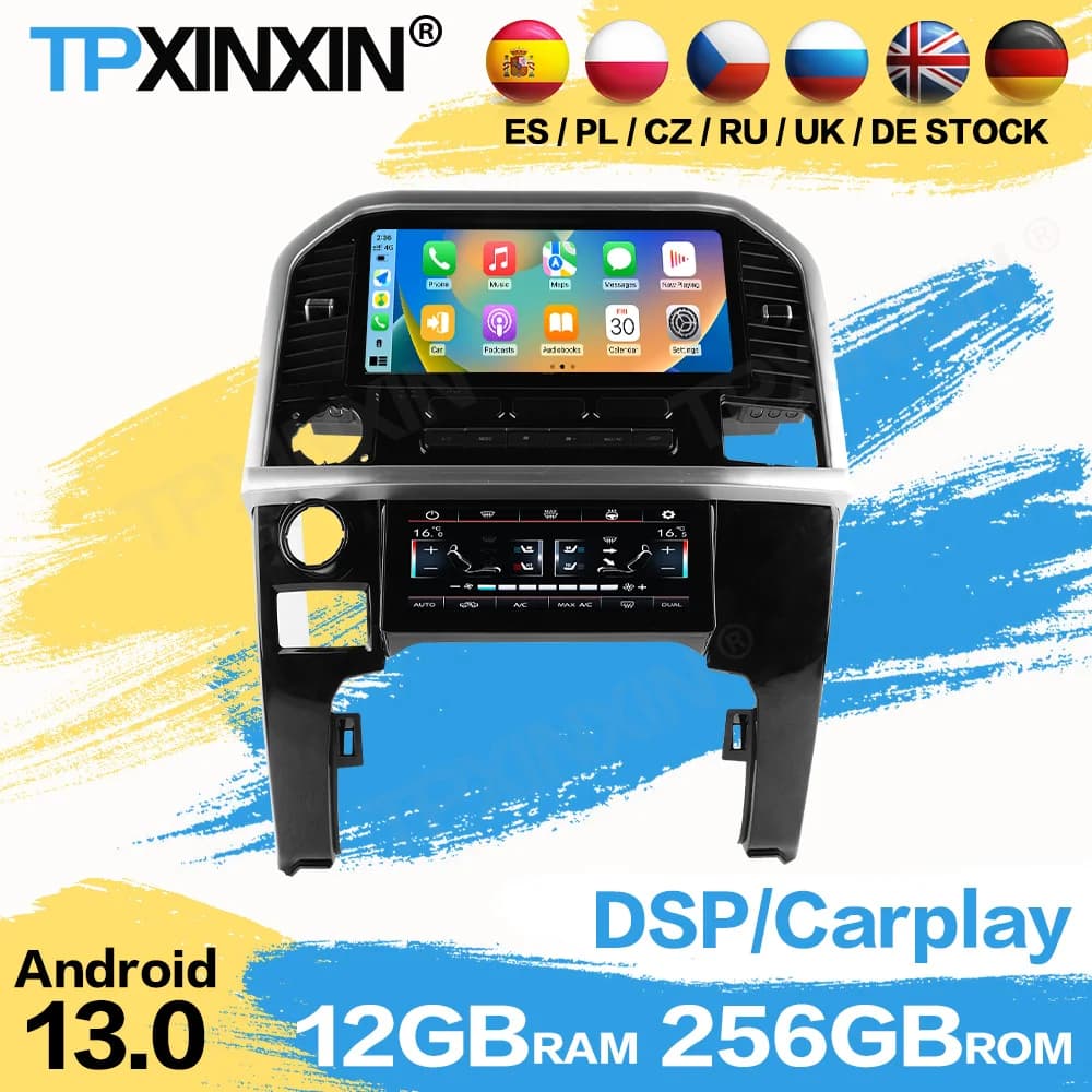 Carplay Radio Coche Android For Ford Raptor F150 2015 2016 2017 2018 2019 2020 Navigation Automotive Multimedia Stereo Head Unit
