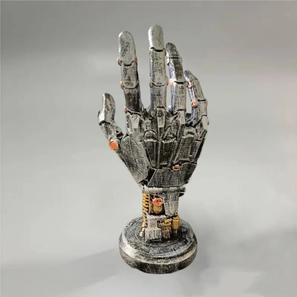Resina 3D stampato stand ornamenti sensoriali simulato robot scultura a mano figurine modello meccanico mano staute