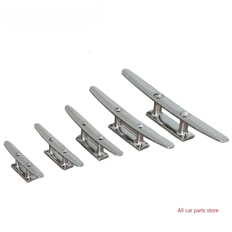 316 Stainless Steel Polished Mooring Cleat 1Pc 4 5 6 8 Inch 2 Hole For Marine Boat Deck Rope Tie Yacht Set Kit