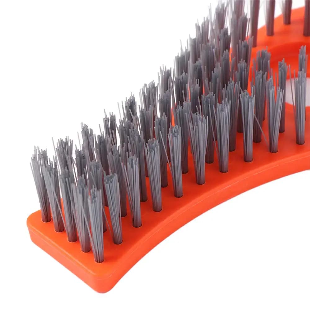 Spazzola per Pulizia in Poliestere Resistente all'Usura, Strumento ad Alta Efficienza per Rimuovere Erbacce e Terreno Sciolto, Attrezzo da Giardino con Manico Regolabile