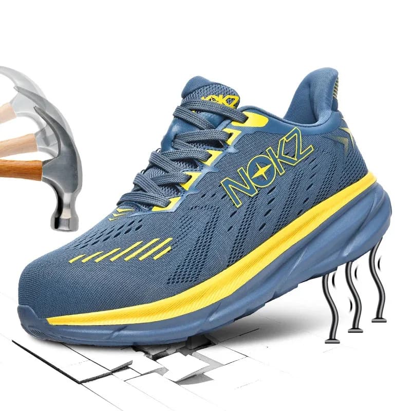 Scarpe da Lavoro da Uomo di Grandi Dimensioni, Casual, Comode, Alla Moda, Traspiranti, Antinfortunistiche, Anti-Schiacciamento e Anti-Perforazione