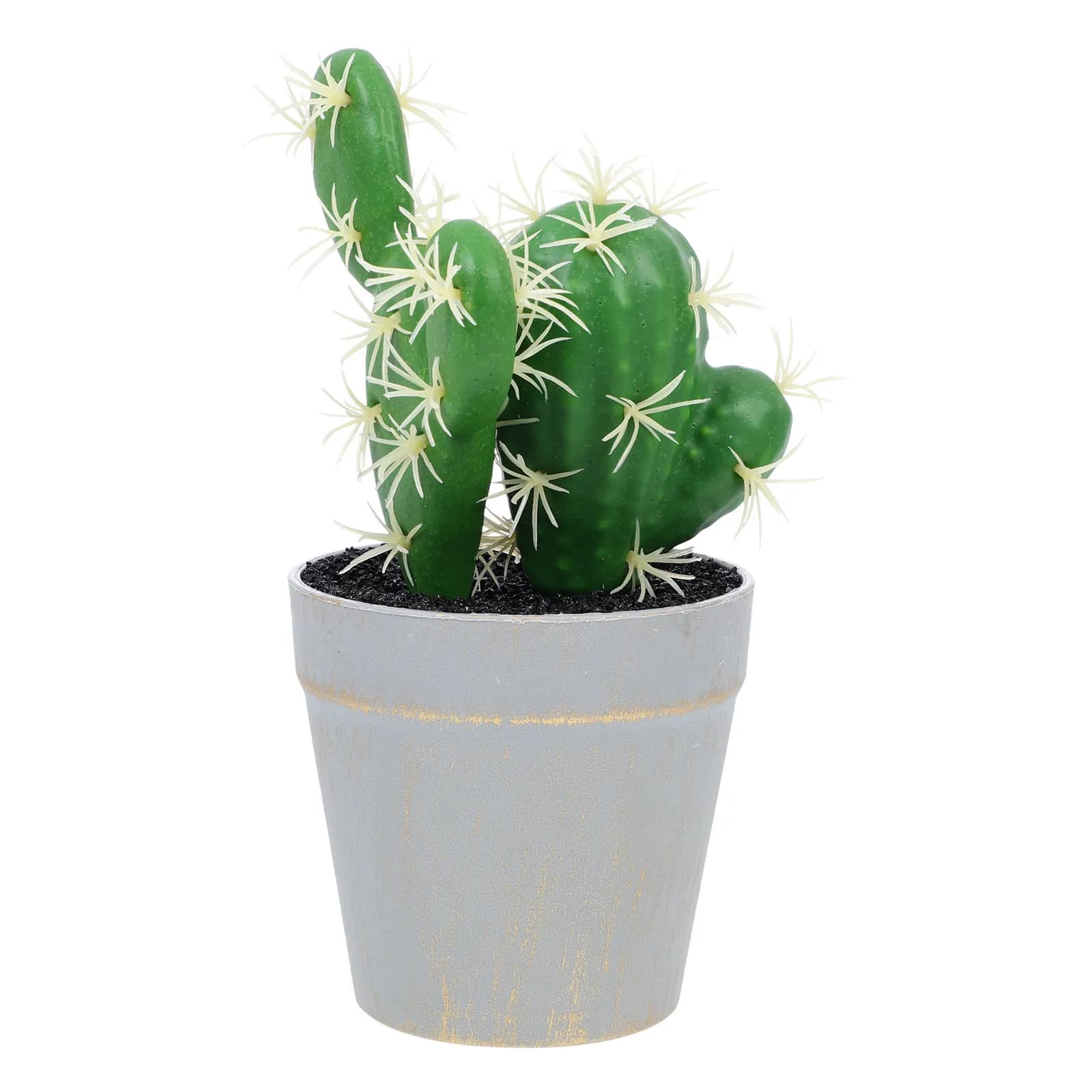 Realistic Artificial Cactus Bonsai Ornament Premium Fake Potted Plant Lifelike Texture No Maintenance Desktop Office Kitchen