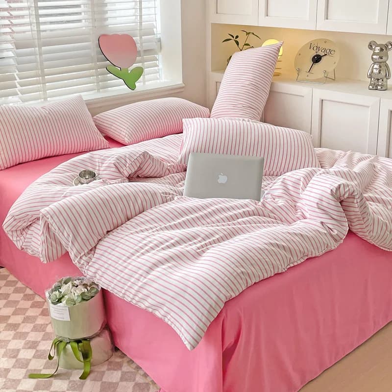 Set di biancheria da letto con federa, lenzuolo singolo/matrimoniale, set copripiumino matrimoniale/king size, copripiumino doppio.