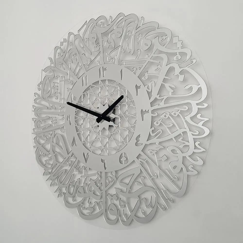 Islamic Living Room Home Decoration Hanging Watch Eid Decor DIY Wall Clock 3D Clocks Mirror Decoration Clock Silent Quartz