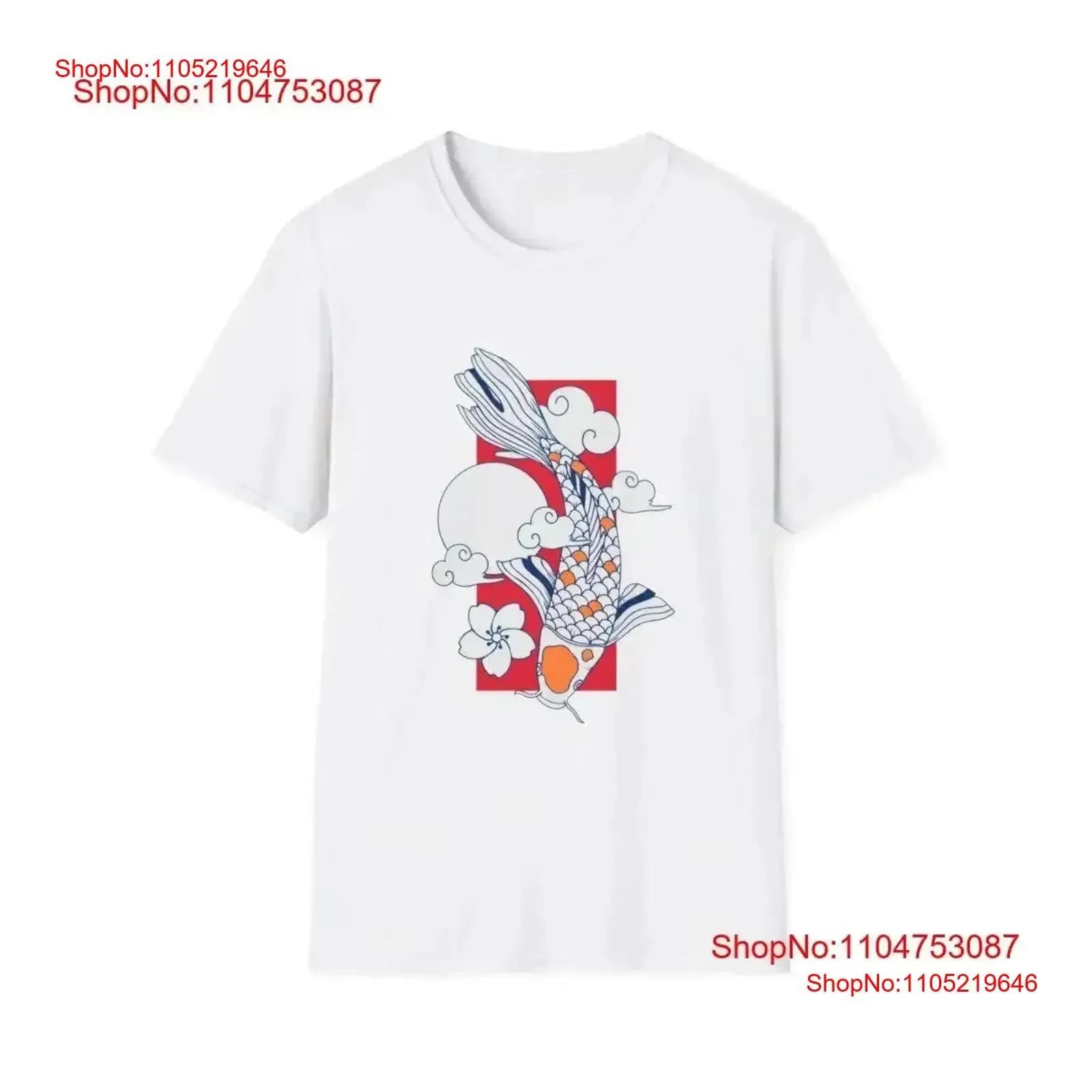Maglietta Koi Fish Simpatico amante della pesca alla carpa vintage giapponese lavato Comodo top alla moda per l'uso quotidiano Elegante vintage