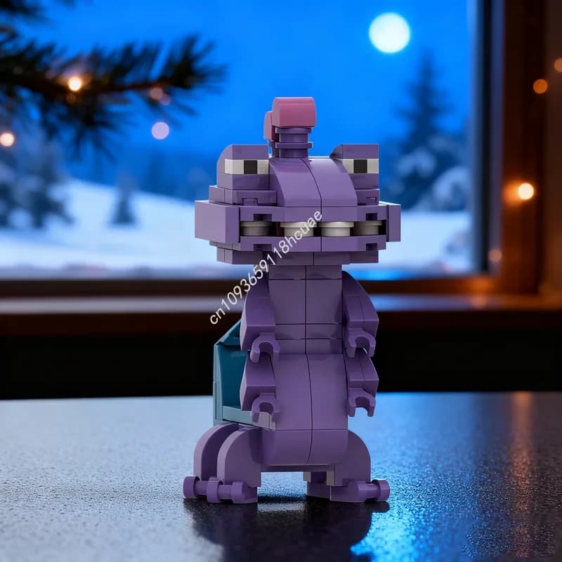 Set di 104 Pezzi MOC Randall Boggs Monsters Inc Brickheadz, Blocchi da Costruzione, Giocattolo Architettonico Fai-da-Te, Idea Regalo di Natale Educativa