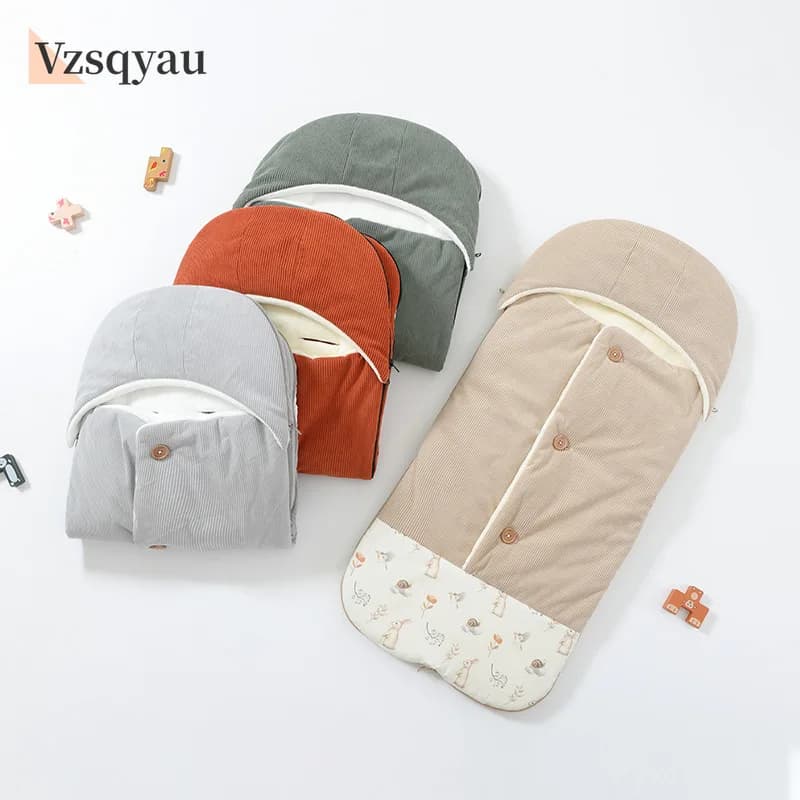 Shoe Velvet Newborn Wrap Covers Cartoon Children's sleeping bags Baby bag Sleeping bag Baby cot Baby cocot Suitable for 0-6 months