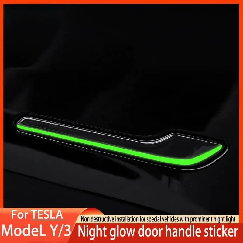 Car Door Handle Stickers Anti-Scratch Luminous for Tesla Model 3/Y Scratch-Resistant Car Stickers Universal car accessories