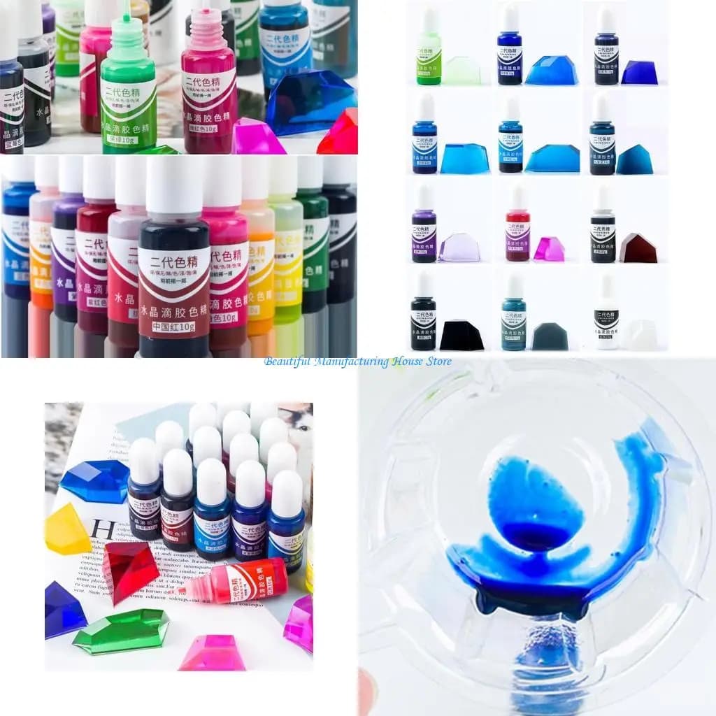 E56A 24 Colors Art Resin Pigment Concentrated Epoxy Resin Paint Dye